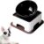 2_Bulldog Bowl Ceramic Dog Food Bowl with Anti-Skid Rubber Mat