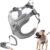 1_Dog Frenchie Harness with Leash Set, No Pull Adjustable Step in Dog Collars Harness